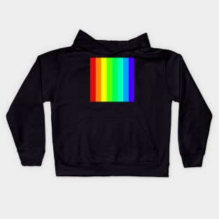 rainbow stripe pattern Kids Hoodie